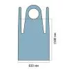 Фартук HACCPER Evatex 1500х830 мм, 100 мкм, 30 штук, синий