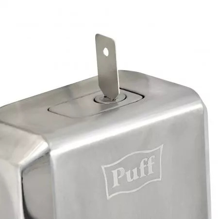 Дозатор для жидкого мыла из нерж. стали puff-8715, хром, 1000 мл, с ключом, 21х14х11 см