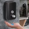 Дозатор для жидкого мыла из нерж. стали Puff-8605Bl, черный, 500 мл, порошковое окрашивание.