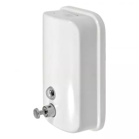 Дозатор для жидкого мыла из нержавеющей стали PUFF-8615W, белый, 1000 мл, порошковое окрашивание