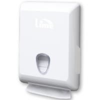 Lime диспенсер для листовой туалетной бумаги Z укладки белый 14х20х9 см