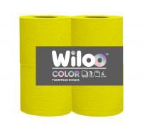 Туалетная бумага 3сл 4рул/упак Wiloo желтая