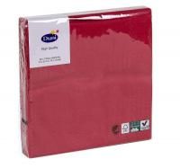 Салфетки бумажные 3сл 33х33 20л/упак DUNI красные (104062)