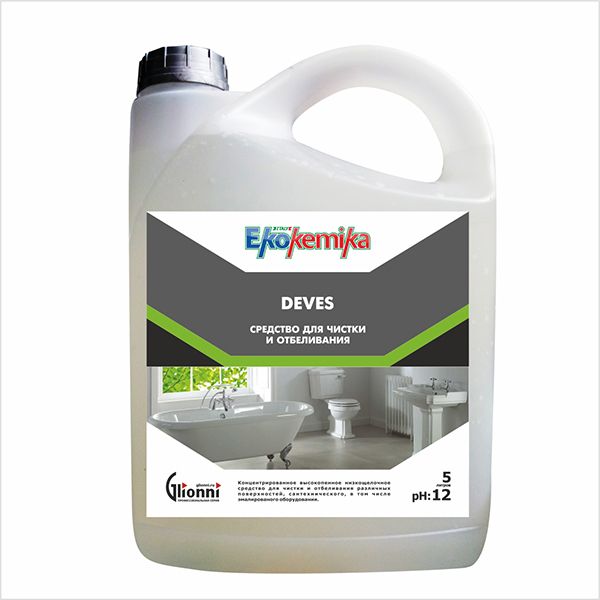 Ekokemika Deves средство для очистки и отбеливания поверхностей, 5 л