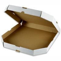 Коробка для пиццы ДхШхВ 255х255х30 мм квадратная КАРТОН БЕЛАЯ 1/100