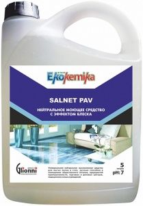 Ekokemika Salnet Pav универсальное нейтральное средство для мытья любых твердых поверхностей, 5 л