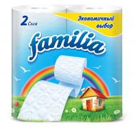 Туалетная бумага Familia 2сл 4рул/упак Радуга белая (5040086)