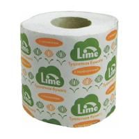 Lime Туалетная бумага в рул. 1 сл 29 м светло-серая в стандартных рулончиках