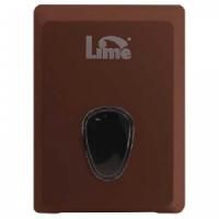 Lime диспенсер для листовой туалетной бумаги V укладки коричневый 21.5 x 12.5 x 16 см (916005)