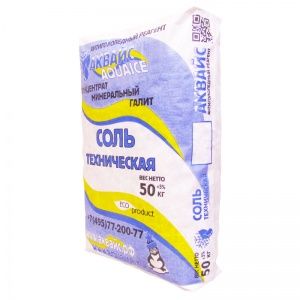 Антигололедный реагент Аквайс-соль техническая (белая) 50 кг