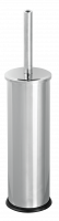 WHS Ёршик для унитаза WC, напольный из нерж.стали, хром мат, цилиндр h:36 сm Ø:8,5 cm