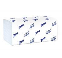 Полотенце бумажное  Vслож 2сл 200л/упак PROtissue Premium белое (C197)