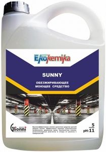 Ekokemika Sunny высокоэффективное пенное щелочное средство ручной уборки полов, 5 л