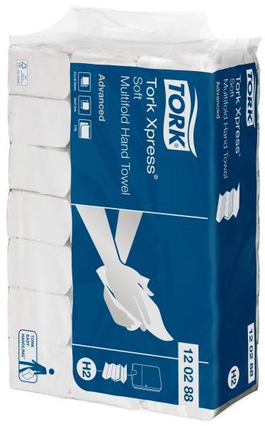 Tork Xpress® листовые полотенца сложения Multifold мягкие 2 сл белые