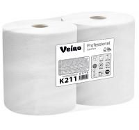 Полотенце бумажное 1сл Veiro Professional Comfort белое (K211) (6 шт.)