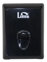 Lime диспенсер для листовой туалетной бумаги V укладки чёрный 21.5 x 12.5 x 16 см (916002)