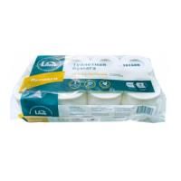 Lime Туалетная бумага в стандартных рулонах 8 рул/упак, белая, 3 сл, Премиум