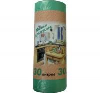 Пакет мусорный 30л ПНД зеленый (30 шт/рул)