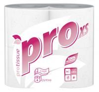 Туалетная бумага 2сл    4рул/упак PROtissue Premium белая 18м (C177)