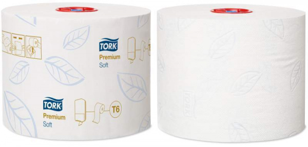 Tork туалетная бумага Mid-size в миди-рулонах мягкая (127520)