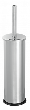 WHS Ёршик для унитаза WC, напольный из нерж.стали, хром мат, цилиндр h:36 сm Ø:8,5 cm