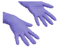 Нитриловые перчатки без латекса и талька ЛайтТафф сиреневые (цена за шт.)