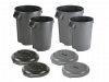 Vileda Титан контейнер-бак 120 л пластиковый 55х63х72 см, серый