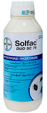 Сольфак Дуо инсектоакарицидный препарат флакон 1 литр