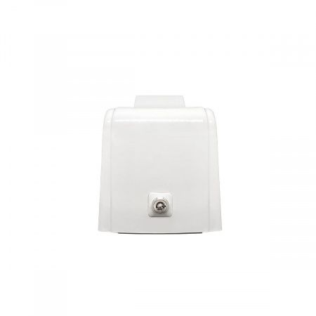 Дозатор для пены X7 нажимной 0,7 л БИЗНЕС, корпус белый, стекло матовое белое, кнопка белая
