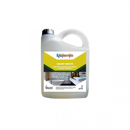 Ekokemika Salnet Bravo безопасное средство для ежедневной уборки в санитарных зонах, 5 л