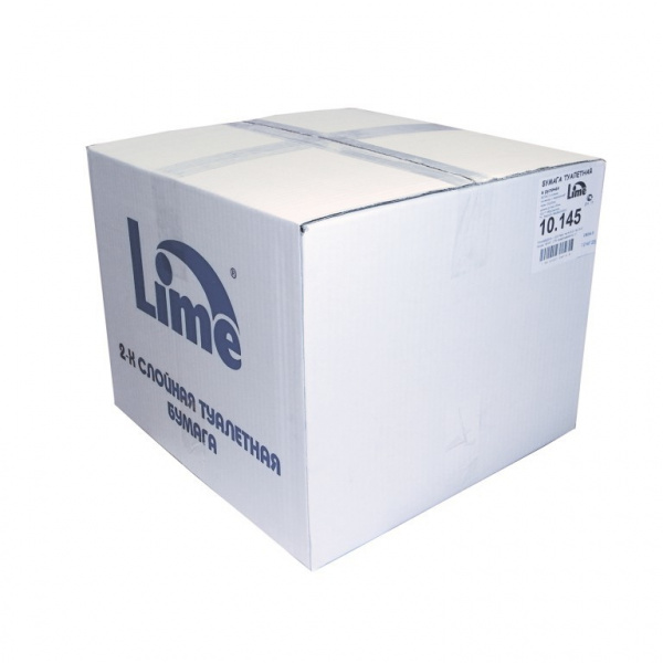 Lime Туалетная бумага в рулонах диаметр втулки 6 см 2 сл белая 145 м mini