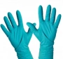 Перчатки нитриловые Manual XN809 сине-зеленые 25пар/упак M