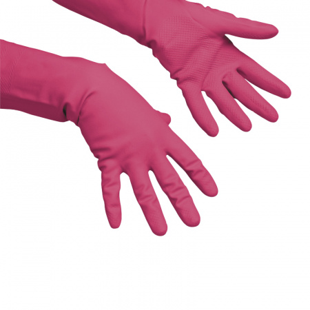 Резиновые перчатки многоцелевые S, красные