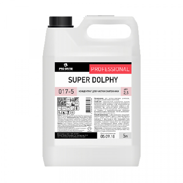Super Dolphy концентрат для чистки сантехники от известковых отложений и ржавчины