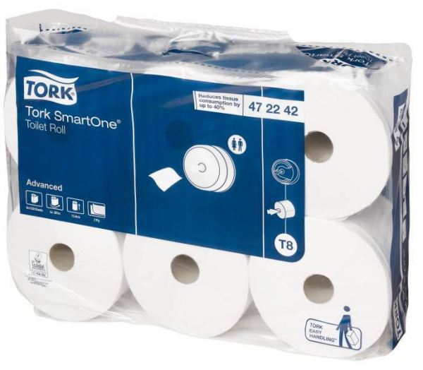 Tork SmartOne® туалетная бумага в рулонах (472242)