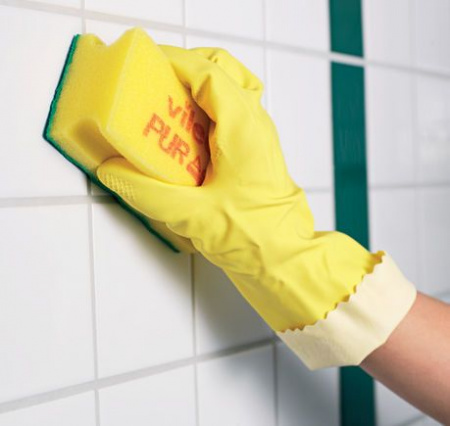Резиновые перчатки Контракт натуральные со специальным внешним покрытием жёлтые