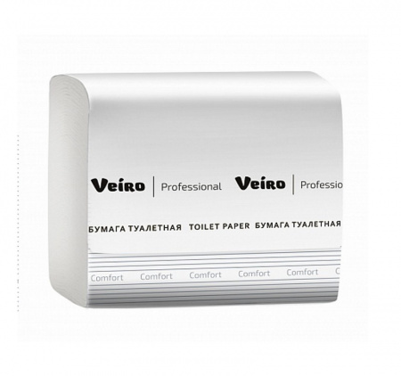 Туалетная бумага 2сл листовая 252л/упак Veiro Professional Comfort (ТV201) (30 шт.)