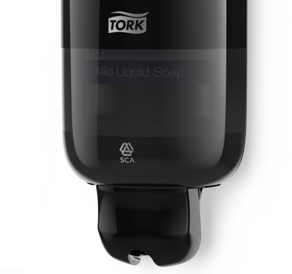 Диспенсер для жидкого мыла и мыла-спрея 1л Tork Elevation S1/S11 черный пластик картридж (560008)