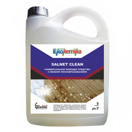 Моющее средство для мытья пола, низкопенное, с эффектом блеска SALNET CLEAN, 20л.