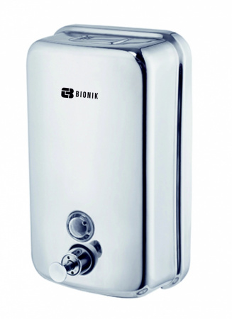 Дозатор для мыла BIONIK модель BK1016 нерж. сталь 1000 мл.