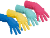 Резиновые перчатки многоцелевые S, голубые