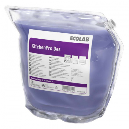 Ecolab KitchenPro Des концентрированное дезинфицирующее средство для поверхностей, 2 л