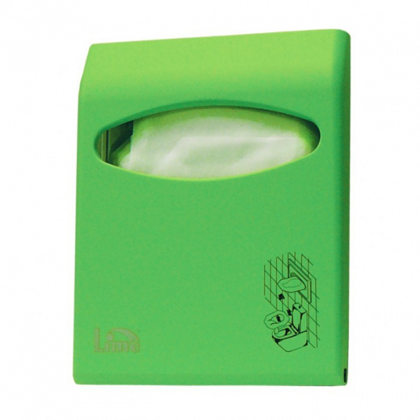 Lime Диспенсер для покрытий на унитаз Color из пластика Soft Touch Mini 29.5х6х23 см