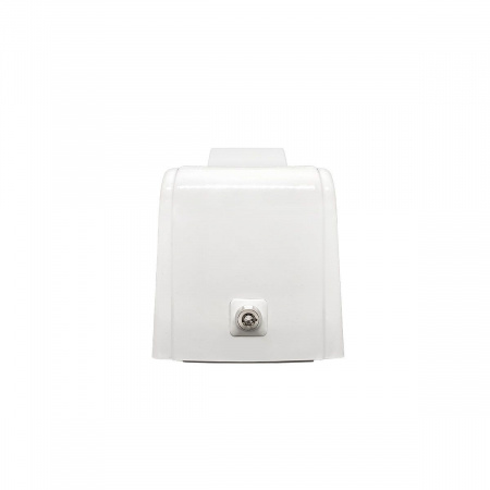 Дозатор для пены X12 нажимной 1,2 л БИЗНЕС, корпус белый, стекло матовое белое, кнопка белая