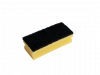 Губка Виледа жёлтая с чёрным абразивом 7х15 см