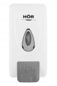 Дозатор для жидкого мыла HOR-8062W, 1000мл, пластик белый