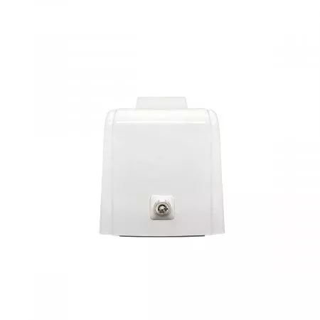 Дозатор для пены X7 нажимной 0,7 л БИЗНЕС, корпус белый, стекло матовое белое, кнопка белая